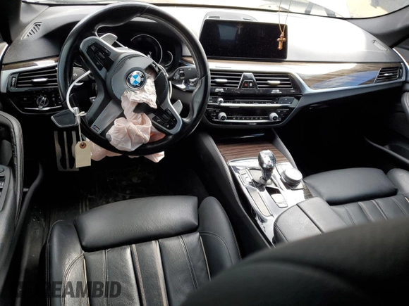 2019 BMW 5 Series 530i with VIN WBAJA5C53KWW30663, listed as a Copart auction lot 52177985 with 116,233 mi miles and Salvage Title. Bid and sale history available at carsss.com. Image 8.