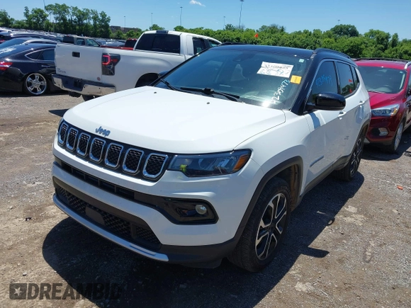 2023 Jeep Compass (RED) Edition z VIN 3C4NJDCN7PT555428, wystawiony jako IAAI lot #42309473 z przebiegiem 46 046 mil mil oraz . Historia ofert i sprzedaży dostępna na DreamBid. Obrazek 17.