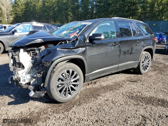 2022 Chevrolet Traverse RS with VIN 1GNEVJKW9NJ112593, listed as a Copart auction lot 46886095 with 67,633 mi miles and Salvage Title. Bid and sale history available at carsss.com. Image 1.