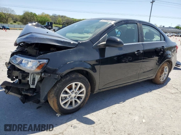 2020 Chevrolet Sonic LT with VIN 1G1JD5SB7L4101000, listed as a Copart auction lot 52336625 with 57,265 mi miles and Salvage title. Bid and sale history available at DreamBid. Image 1.