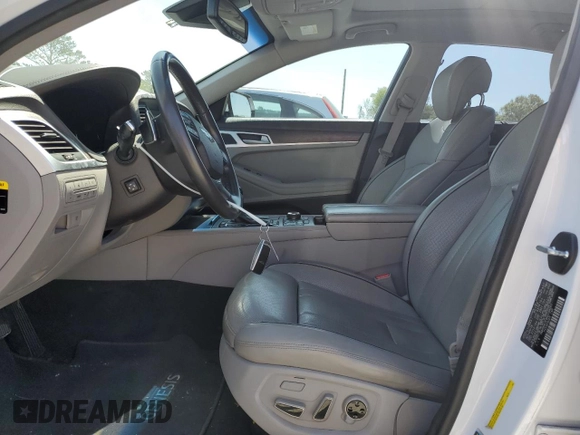 2017 Genesis G80 3.8L with VIN KMHGN4JE4HU198261, listed as a Copart auction lot 51484545 with 77,110 mi miles and Salvage title. Bid and sale history available at DreamBid. Image 7.