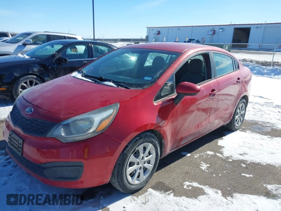 2014 Kia Rio LX with VIN KNADM4A3XE6408514, listed as a IAAI auction lot 41638709 with 97,231 mi miles. Bid and sale history available at carsss.com. Image 18.