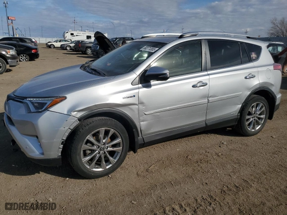 2016 Toyota RAV4 Hybrid Limited with VIN JTMDJREV5GD015782, listed as a Copart auction lot 50271355 with 144,564 mi miles and Salvage Title. Bid and sale history available at carsss.com. Image 1.