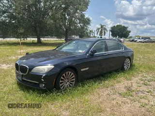 2012 BMW 7 Series 750Li xDrive with VIN WBAKC8C59CC437999, listed as a Copart auction lot 56391955 with 145,420 mi miles and Clean title. Bid and sale history available at DreamBid. Image 2.