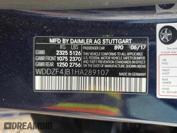 2017 Mercedes-Benz E 300 Luxury z VIN WDDZF4JB1HA289107, wystawiony jako Copart lot #53529655 z przebiegiem 63 217 mil mil oraz Szkoda całkowita • Salvage title. Historia ofert i sprzedaży dostępna na DreamBid. Obrazek 13.