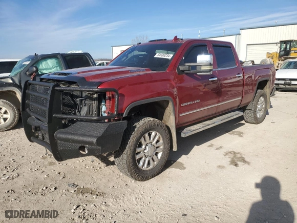 2019 GMC Sierra 3500HD Denali with VIN 1GT42WEY3KF228569, listed as a Copart auction lot 84939234 with 90,688 mi miles and Salvage Title. Bid and sale history available at carsss.com. Image 1.