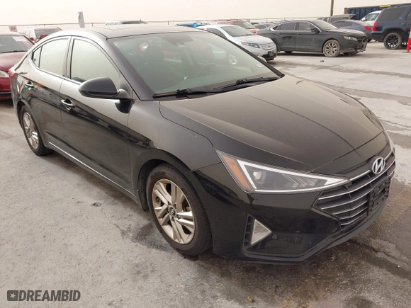 2019 Hyundai Elantra SEL with VIN 5NPD84LF1KH481447, listed as a IAAI auction lot 41731622 with 105,356 mi miles. Bid and sale history available at carsss.com. Image 1.