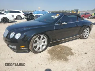 2007 Bentley Continental GT with VIN SCBDR33W57C049313, listed as a Copart auction lot 47397035 with 19,724 mi miles and Salvage Title. Bid and sale history available at carsss.com. Image 1.
