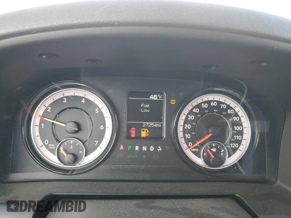 2019 Ram 1500 Classic Tradesman with VIN 1C6RR6FG6KS740333, listed as a Copart auction lot 43732445 with 27,254 mi miles and Salvage Title. Bid and sale history available at carsss.com. Image 9.