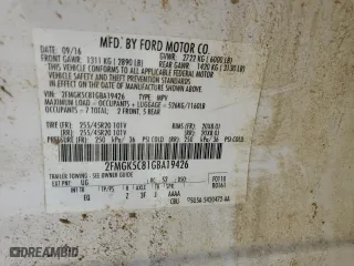 2016 Ford Flex SEL with VIN 2FMGK5C81GBA19426, listed as a Copart auction lot 49424985 with 114,505 mi miles and Salvage Title. Bid and sale history available at carsss.com. Image 13.