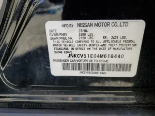 2004 Infiniti G35 w/Leather with VIN JNKCV51E04M618440, listed as a Copart auction lot 70218164 with 102,039 mi miles and Salvage Title. Bid and sale history available at DreamBid. Image 12.