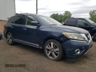 2015 Nissan Pathfinder Platinum with VIN 5N1AR2MM0FC604010, listed as a Copart auction lot 62096355 with 157,393 mi miles and Clean title. Bid and sale history available at DreamBid. Image 4.