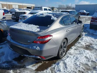 2024 Genesis G70 3.3T Sport Advanced with VIN KMTG54SE7RU136939, listed as a IAAI auction lot 41293218 with 8,160 mi miles. Bid and sale history available at carsss.com. Image 4.