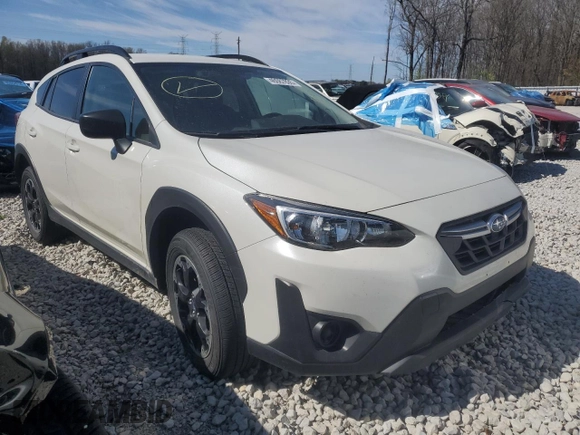 2023 Subaru Crosstrek with VIN JF2GTABC2P8232647, listed as a Copart auction lot 46087835 with 76,760 mi miles and Salvage title. Bid and sale history available at DreamBid. Image 4.