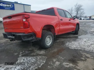 2021 Chevrolet Silverado 1500 Work Truck with VIN 1GCPYAEH3MZ139150, listed as a Copart auction lot 45953515 with 55,394 mi miles and Salvage Title. Bid and sale history available at DreamBid. Image 3.