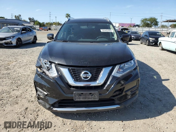 2017 Nissan Rogue SV with VIN KNMAT2MT5HP512481, listed as a Copart auction lot 52442485 with 93,264 mi miles and Salvage Title. Bid and sale history available at carsss.com. Image 5.