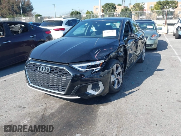 2023 Audi A3 Premium z VIN WAUAUDGY1PA037278, wystawiony jako IAAI lot #41840193 z przebiegiem 16 008 mil mil oraz . Historia ofert i sprzedaży dostępna na DreamBid. Obrazek 2.