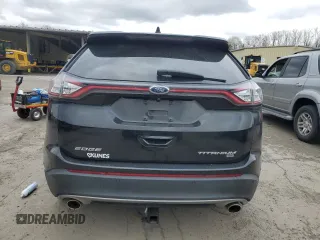 2015 Ford Edge Titanium with VIN 2FMPK4K86FBB83488, listed as a Copart auction lot 53333305 with 233,804 mi miles and Salvage Title. Bid and sale history available at carsss.com. Image 6.