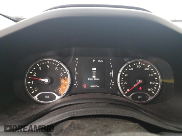 2017 Jeep Renegade Latitude with VIN ZACCJBBB9HPF02614, listed as a Copart auction lot 51486155 with 81,657 mi miles and Salvage Title. Bid and sale history available at carsss.com. Image 9.
