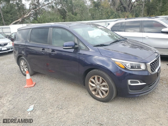 2019 Kia Sedona EX with VIN KNDMB5C17K6526946, listed as a Copart auction lot 83517664 with 0 mi miles and Salvage Title. Bid and sale history available at carsss.com. Image 4.