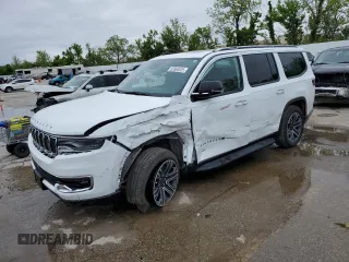 2024 Jeep Wagoneer с VIN 1C4SJVAP0RS110630, выставлен на аукционе Copart как лот 55564525 с пробегом 15 619 миль миль и Списание • Salvage title. История ставок и продаж доступна на DreamBid. Изображение 1.