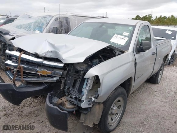 2018 Chevrolet Silverado 1500 Work Truck with VIN 1GCNCNEH4JZ378618, listed as a IAAI auction lot 40790011 with 57,933 mi miles. Bid and sale history available at carsss.com. Image 2.