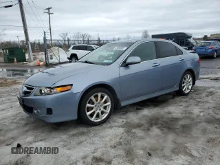 2007 Acura TSX Navi with VIN JH4CL96997C012444, listed as a Copart auction lot 47668605 with 122,755 mi miles and Salvage Title. Bid and sale history available at carsss.com. Image 1.