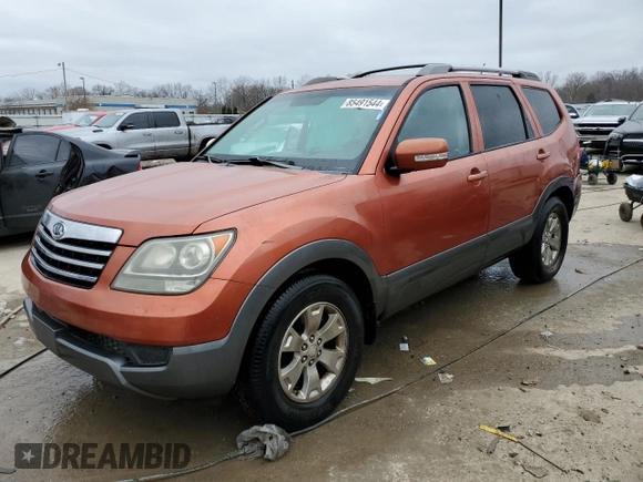 2009 Kia Borrego EX with VIN KNDJJ741895027086, listed as a Copart auction lot 85491544 with 193,155 mi miles and Non Repairable. Bid and sale history available at DreamBid. Image 1.