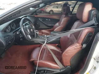2008 BMW 6 Series 650i with VIN WBAEB53528CX63116, listed as a Copart auction lot 87791055 with 0 mi miles and Salvage Title. Bid and sale history available at carsss.com. Image 7.