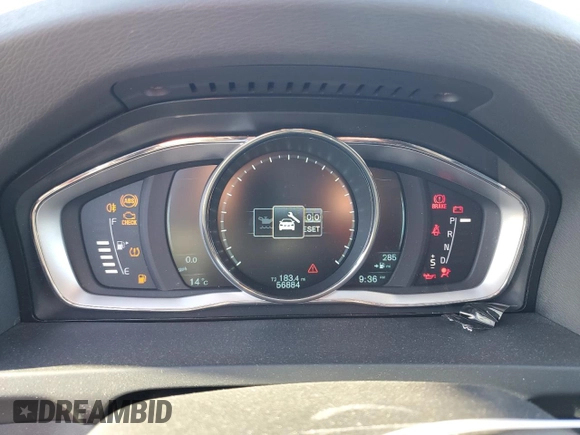 2015 Volvo S60 T5 Drive-E Premier Plus with VIN YV126MFC0F1313708, listed as a Copart auction lot 88606785 with 56,884 mi miles and Salvage Title. Bid and sale history available at carsss.com. Image 9.