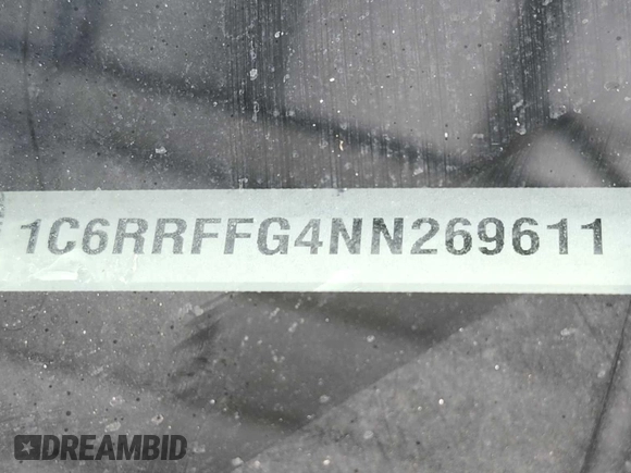 2022 Ram 1500 Big Horn z VIN 1C6RRFFG4NN269611, wystawiony jako IAAI lot #42566377 z przebiegiem 97 169 mil mil oraz . Historia ofert i sprzedaży dostępna na DreamBid. Obrazek 3.