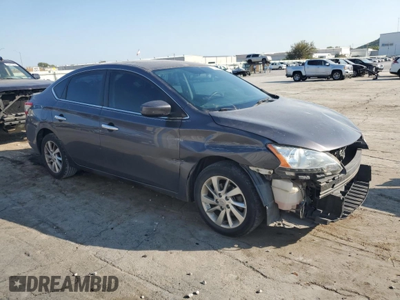 2015 Nissan Sentra S with VIN 3N1AB7AP1FY367574, listed as a Copart auction lot 75416544 with 153,279 mi miles and Salvage Title. Bid and sale history available at carsss.com. Image 4.
