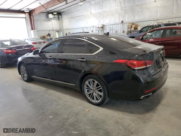 2018 Genesis G80 3.8L with VIN KMHGN4JE7JU232778, listed as a Copart auction lot 77440294 with 71,623 mi miles and Non Repairable. Bid and sale history available at carsss.com. Image 2.