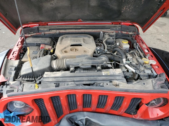 2020 Jeep Wrangler Unlimited Sport S with VIN 1C4HJXDNXLW160354, listed as a Copart auction lot 50141615 with 62,812 mi miles and Salvage title. Bid and sale history available at DreamBid. Image 12.