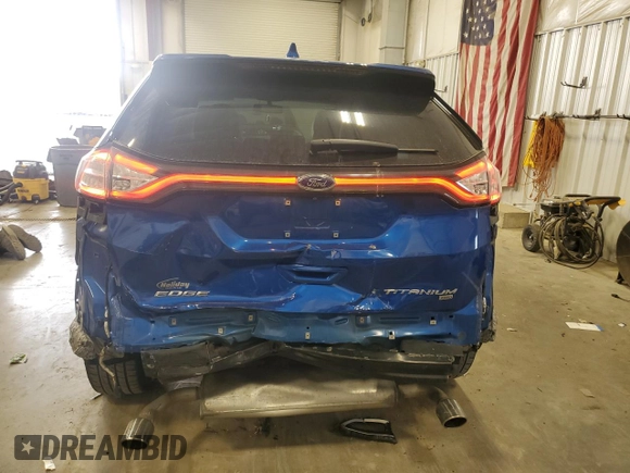 2018 Ford Edge Titanium with VIN 2FMPK4K89JBB18921, listed as a Copart auction lot 52107655 with 84,790 mi miles and Non Repairable. Bid and sale history available at carsss.com. Image 6.