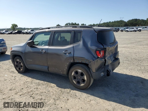 2017 Jeep Renegade Sport with VIN ZACCJAAB1HPF90179, listed as a Copart auction lot 60743035 with 98,776 mi miles and Salvage title. Bid and sale history available at DreamBid. Image 2.