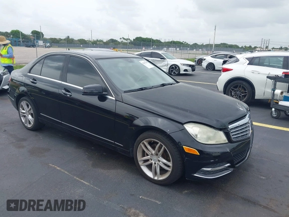 2012 Mercedes-Benz C 300 Sport with VIN WDDGF8BB3CF909092, listed as a IAAI auction lot 42437102 with 131,386 mi miles and . Bid and sale history available at DreamBid. Image 1.