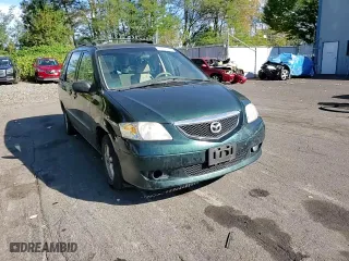 2002 Mazda MPV LX with VIN JM3LW28JX20326726, listed as a Copart auction lot 73324344 with 204,013 mi miles and Salvage Title. Bid and sale history available at carsss.com. Image 10.