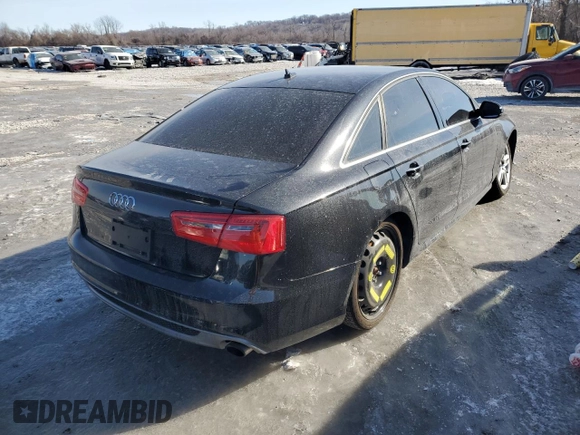 2014 Audi A6 3.0T Prestige with VIN WAUHGAFC1EN050984, listed as a Copart auction lot 41795785 with 127,378 mi miles and Salvage Title. Bid and sale history available at carsss.com. Image 3.