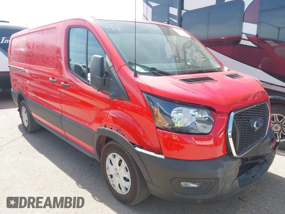 2023 Ford Transit Cargo with VIN 1FTYE1Y80PKB93303, listed as a IAAI auction lot 41756790 with 22,741 mi miles. Bid and sale history available at carsss.com. Image 1.