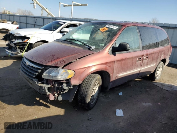 2007 Chrysler Town & Country Touring with VIN 2A4GP54LX7R361418, listed as a Copart auction lot 44330715 with Not Provided miles and Salvage Title. Bid and sale history available at DreamBid. Image 1.