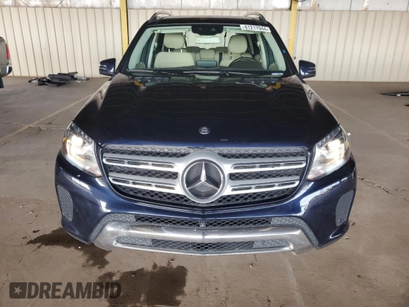 2017 Mercedes-Benz GLS 450 with VIN 4JGDF6EE0HA917111, listed as a Copart auction lot 41217044 with 86,264 mi miles and . Bid and sale history available at DreamBid. Image 5.