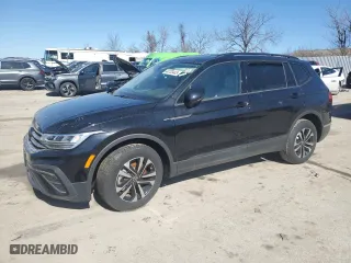 2024 Volkswagen Tiguan S with VIN 3VVFB7AX0RM134060, listed as a Copart auction lot 44733445 with 0 mi miles and Salvage Title. Bid and sale history available at carsss.com. Image 1.