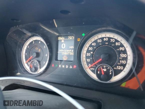 2015 Ram 1500 Lone Star with VIN 1C6RR6GT4FS512252, listed as a Copart auction lot 49677395 with 124,847 mi miles and Salvage Title. Bid and sale history available at carsss.com. Image 9.