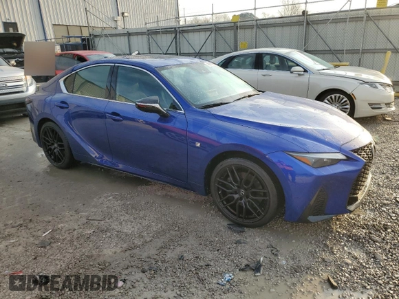 2021 Lexus IS 350 F Sport z VIN JTHGZ1E24M5020473, wystawiony jako Copart lot #48772885 z przebiegiem 56 941 mil mil oraz Szkoda całkowita • Salvage title. Historia ofert i sprzedaży dostępna na DreamBid. Obrazek 4.