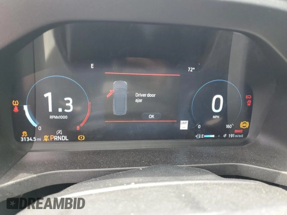 2025 Ford Explorer Active with VIN 1FMUK8DH3SGB48594, listed as a Copart auction lot 58975755 with 3,134 mi miles and Salvage title. Bid and sale history available at DreamBid. Image 9.