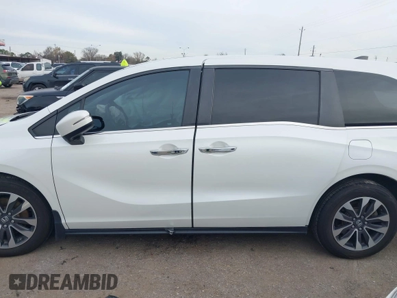 2022 Honda Odyssey EX-L with VIN 5FNRL6H7XNB047791, listed as a IAAI auction lot 41322565 with 174,498 mi miles and . Bid and sale history available at DreamBid. Image 14.
