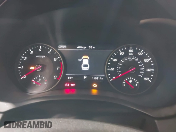 2018 Kia Stinger Premium with VIN KNAE25LA6J6021819, listed as a IAAI auction lot 41880827 with 119,214 mi miles. Bid and sale history available at carsss.com. Image 7.