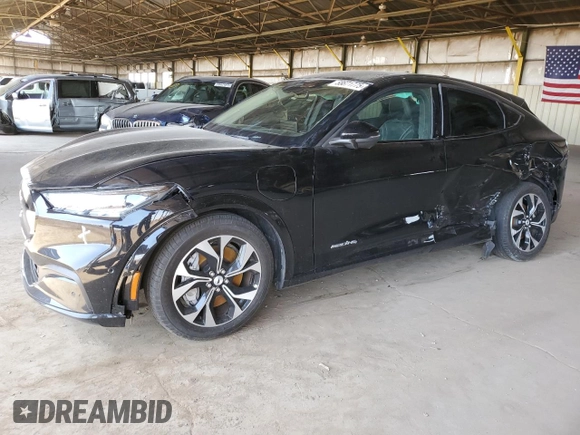 2023 Ford Mustang Mach-E Premium z VIN 3FMTK3SU8PMA70101, wystawiony jako Copart lot #58671775 z przebiegiem Nie podano mil oraz Czysty tytuł • Clean title. Historia ofert i sprzedaży dostępna na DreamBid. Obrazek 1.