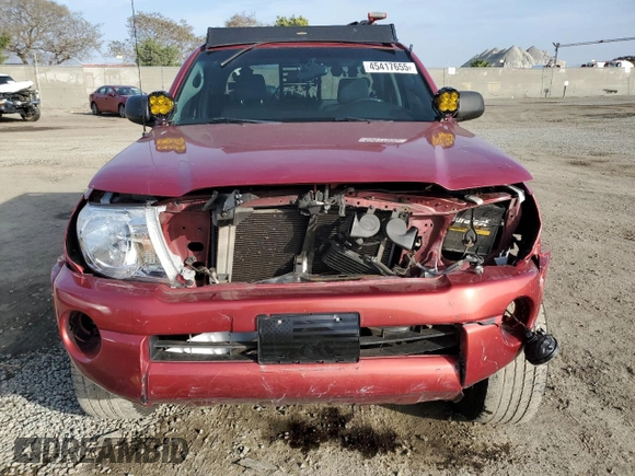 2005 Toyota Tacoma PreRunner with VIN 5TETU62N25Z045378, listed as a Copart auction lot 45417655 with 178,711 mi miles and Salvage title. Bid and sale history available at DreamBid. Image 5.